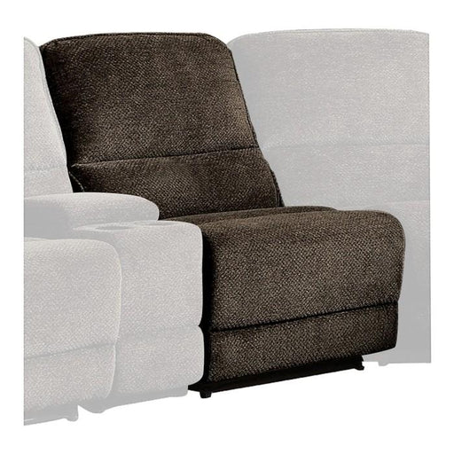 Shreveport Armless Reclining Chair in Brown 8238-AR - Premium Armless Chair from Homelegance (Titan Warehouse) - Just $391.95! Shop now at Furniture Wholesale Plus  We are the best furniture store in Nashville, Hendersonville, Goodlettsville, Madison, Antioch, Mount Juliet, Lebanon, Gallatin, Springfield, Murfreesboro, Franklin, Brentwood