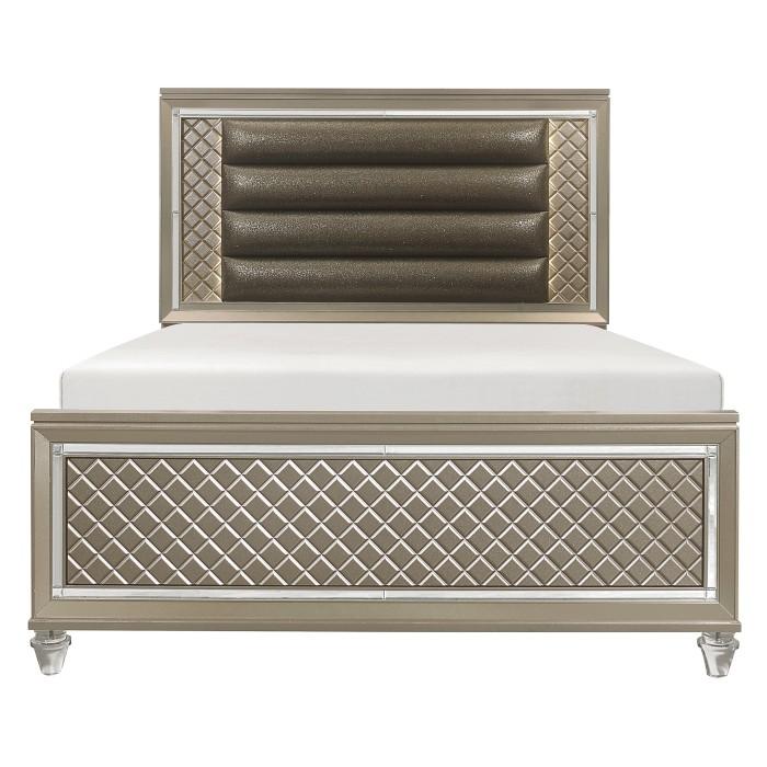 Youth Loudon Full Platform Bed in Champagne Metallic B1515F-1* - Premium Bed from Homelegance (Titan Warehouse) - Just $664.95! Shop now at Furniture Wholesale Plus  We are the best furniture store in Nashville, Hendersonville, Goodlettsville, Madison, Antioch, Mount Juliet, Lebanon, Gallatin, Springfield, Murfreesboro, Franklin, Brentwood