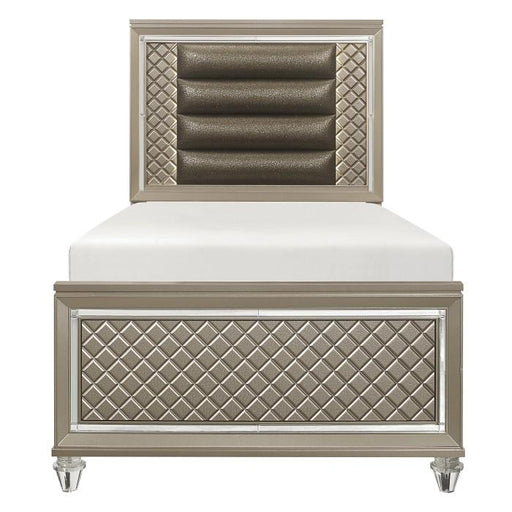 Youth Loudon Twin Platform Bed in Champagne Metallic B1515T-1* - Premium Bed from Homelegance (Titan Warehouse) - Just $610.35! Shop now at Furniture Wholesale Plus  We are the best furniture store in Nashville, Hendersonville, Goodlettsville, Madison, Antioch, Mount Juliet, Lebanon, Gallatin, Springfield, Murfreesboro, Franklin, Brentwood