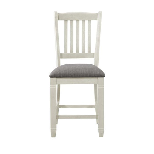 Granby Counter Height Chair in White & Brown (Set of 2) - Premium Barstool from Homelegance (Titan Warehouse) - Just $112.13! Shop now at Furniture Wholesale Plus  We are the best furniture store in Nashville, Hendersonville, Goodlettsville, Madison, Antioch, Mount Juliet, Lebanon, Gallatin, Springfield, Murfreesboro, Franklin, Brentwood