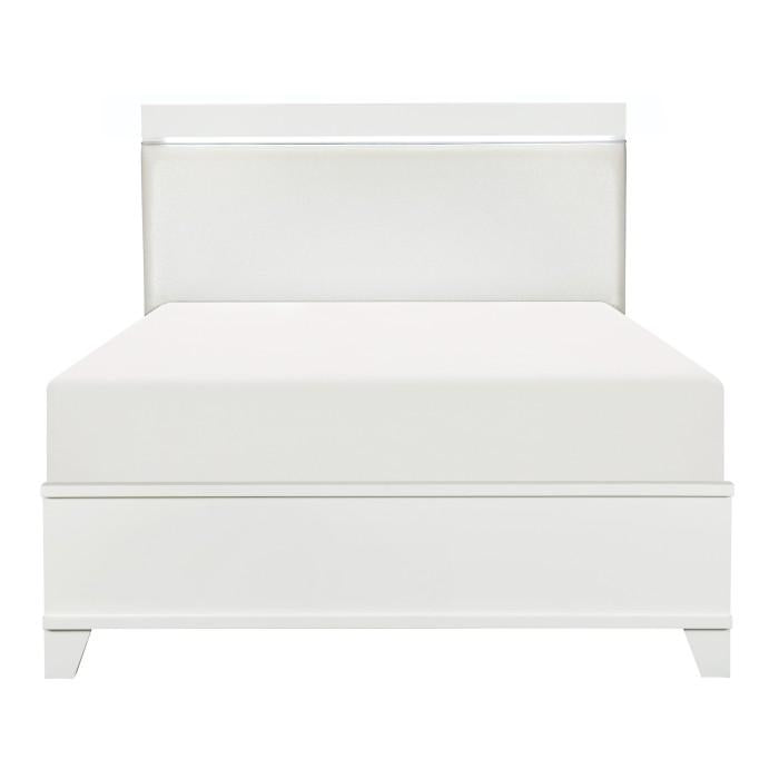 Kerren Full Platform Bed in White 1678WF-1* - Premium Bed from Homelegance (Titan Warehouse) - Just $544.05! Shop now at Furniture Wholesale Plus  We are the best furniture store in Nashville, Hendersonville, Goodlettsville, Madison, Antioch, Mount Juliet, Lebanon, Gallatin, Springfield, Murfreesboro, Franklin, Brentwood