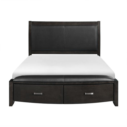 Lyric King Sleigh Storage Bed in Brownish Gray 1737KNGY-1EK - Premium Bed from Homelegance (Titan Warehouse) - Just $1136.85! Shop now at Furniture Wholesale Plus  We are the best furniture store in Nashville, Hendersonville, Goodlettsville, Madison, Antioch, Mount Juliet, Lebanon, Gallatin, Springfield, Murfreesboro, Franklin, Brentwood