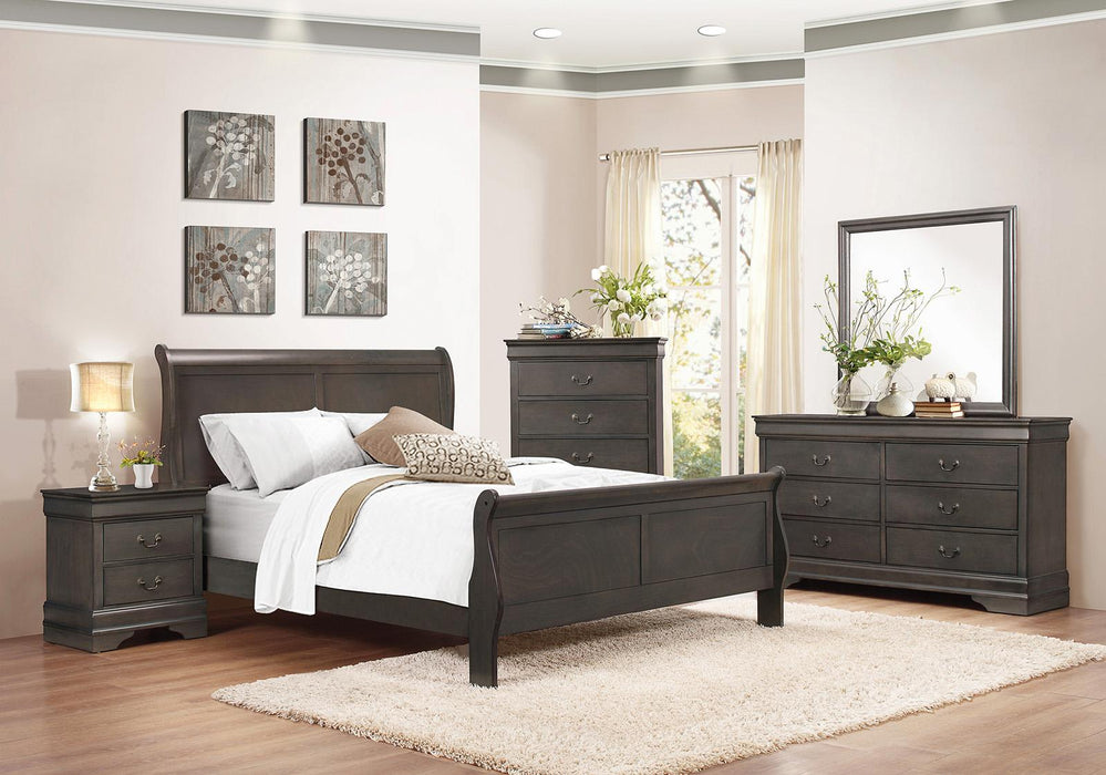 Mayville Queen Sleigh Bed in Gray 2147SG-1 - Premium Bed from Homelegance (Titan Warehouse) - Just $338.81! Shop now at Furniture Wholesale Plus  We are the best furniture store in Nashville, Hendersonville, Goodlettsville, Madison, Antioch, Mount Juliet, Lebanon, Gallatin, Springfield, Murfreesboro, Franklin, Brentwood