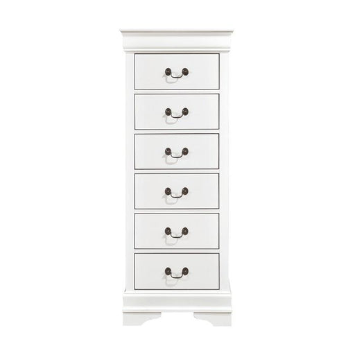 Mayville 6 Drawer Lingerie Chest in White 2147W-12 - Premium Chest from Homelegance (Titan Warehouse) - Just $302.25! Shop now at Furniture Wholesale Plus  We are the best furniture store in Nashville, Hendersonville, Goodlettsville, Madison, Antioch, Mount Juliet, Lebanon, Gallatin, Springfield, Murfreesboro, Franklin, Brentwood