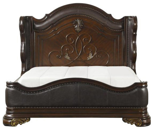 Royal Highlands King Upholstered Panel Bed in Rich Cherry 1603K-1EK - Premium Bed from Homelegance (Titan Warehouse) - Just $1577.55! Shop now at Furniture Wholesale Plus  We are the best furniture store in Nashville, Hendersonville, Goodlettsville, Madison, Antioch, Mount Juliet, Lebanon, Gallatin, Springfield, Murfreesboro, Franklin, Brentwood