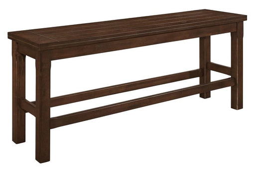 Schleiger Counter Height Bench in Dark Brown 5400-24BH - Premium Bench from Homelegance (Titan Warehouse) - Just $183.30! Shop now at Furniture Wholesale Plus  We are the best furniture store in Nashville, Hendersonville, Goodlettsville, Madison, Antioch, Mount Juliet, Lebanon, Gallatin, Springfield, Murfreesboro, Franklin, Brentwood