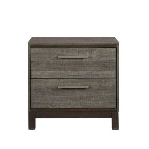 Vestavia 2 Drawer Nightstand in Gray 1936-4 - Premium Nightstand from Homelegance (Titan Warehouse) - Just $144.30! Shop now at Furniture Wholesale Plus  We are the best furniture store in Nashville, Hendersonville, Goodlettsville, Madison, Antioch, Mount Juliet, Lebanon, Gallatin, Springfield, Murfreesboro, Franklin, Brentwood