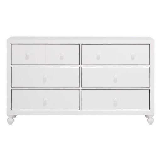 Wellsummer 6 Drawer Dresser in White 1803W-5 - Premium Dresser from Homelegance (Titan Warehouse) - Just $520.65! Shop now at Furniture Wholesale Plus  We are the best furniture store in Nashville, Hendersonville, Goodlettsville, Madison, Antioch, Mount Juliet, Lebanon, Gallatin, Springfield, Murfreesboro, Franklin, Brentwood