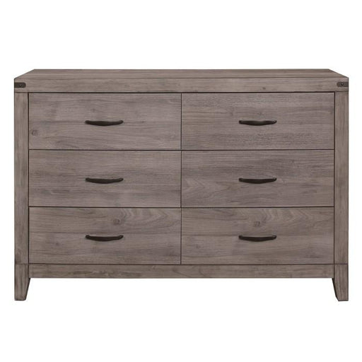 Woodrow 6 Drawer Dresser in Gray 2042-5 - Premium Dresser from Homelegance (Titan Warehouse) - Just $409.50! Shop now at Furniture Wholesale Plus  We are the best furniture store in Nashville, Hendersonville, Goodlettsville, Madison, Antioch, Mount Juliet, Lebanon, Gallatin, Springfield, Murfreesboro, Franklin, Brentwood