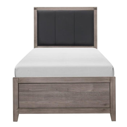 Woodrow Twin Panel Bed in Gray 2042T-1* - Premium Bed from Homelegance (Titan Warehouse) - Just $216.45! Shop now at Furniture Wholesale Plus  We are the best furniture store in Nashville, Hendersonville, Goodlettsville, Madison, Antioch, Mount Juliet, Lebanon, Gallatin, Springfield, Murfreesboro, Franklin, Brentwood