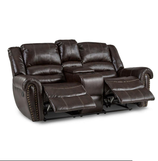 Homelegance Furniture Center Hill Double Glider Reclining Loveseat w/ Center Console in Dark Brown 9668BRW-2 - Premium Loveseat from Homelegance (Titan Warehouse) - Just $1216.31! Shop now at Furniture Wholesale Plus  We are the best furniture store in Nashville, Hendersonville, Goodlettsville, Madison, Antioch, Mount Juliet, Lebanon, Gallatin, Springfield, Murfreesboro, Franklin, Brentwood