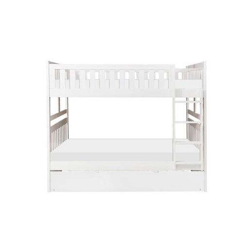 Homelegance Galen Full/Full Bunk Bed w/ Twin Trundle in White B2053FFW-1*R - Premium Bed from Homelegance (Titan Warehouse) - Just $957.94! Shop now at Furniture Wholesale Plus  We are the best furniture store in Nashville, Hendersonville, Goodlettsville, Madison, Antioch, Mount Juliet, Lebanon, Gallatin, Springfield, Murfreesboro, Franklin, Brentwood