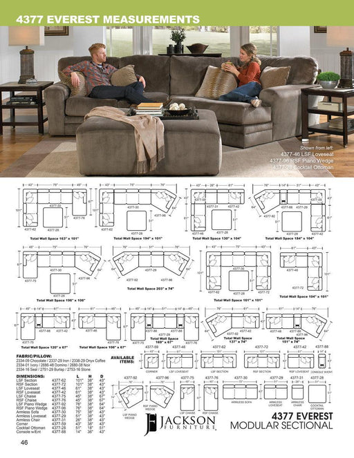 Jackson Furniture Everest RSF Chaise in Seal - Premium Chaise from Jackson - Just $768.44! Shop now at Furniture Wholesale Plus  We are the best furniture store in Nashville, Hendersonville, Goodlettsville, Madison, Antioch, Mount Juliet, Lebanon, Gallatin, Springfield, Murfreesboro, Franklin, Brentwood