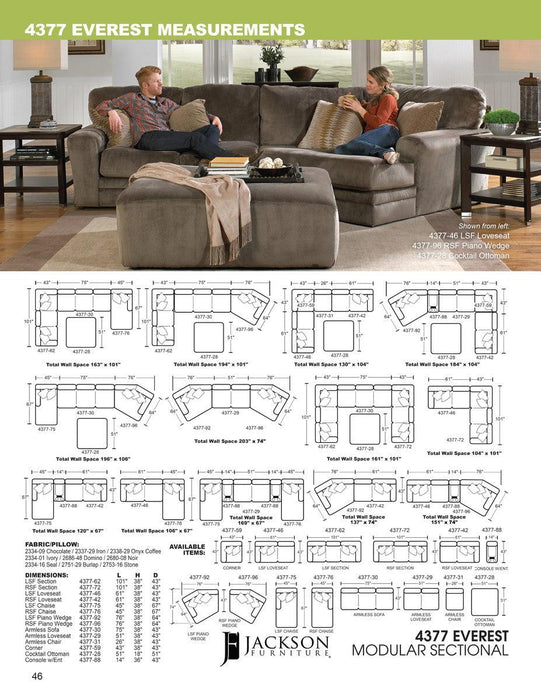 Jackson Furniture Everest RSF Chaise in Seal - Premium Chaise from Jackson - Just $768.44! Shop now at Furniture Wholesale Plus  We are the best furniture store in Nashville, Hendersonville, Goodlettsville, Madison, Antioch, Mount Juliet, Lebanon, Gallatin, Springfield, Murfreesboro, Franklin, Brentwood