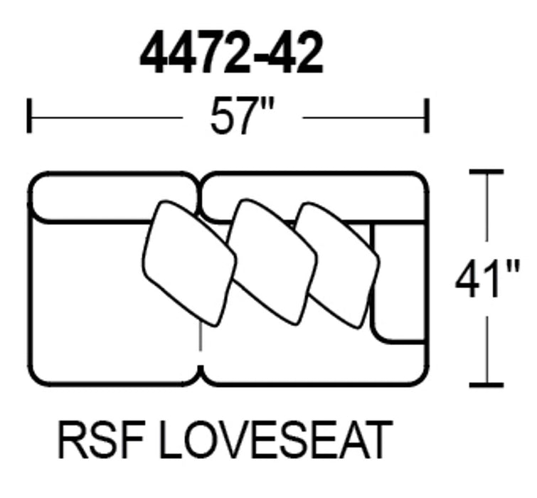 Jackson Furniture Kingston RSF Loveseat in Phantom/Pewter 447242 - Premium Loveseat from Jackson - Just $668.08! Shop now at Furniture Wholesale Plus  We are the best furniture store in Nashville, Hendersonville, Goodlettsville, Madison, Antioch, Mount Juliet, Lebanon, Gallatin, Springfield, Murfreesboro, Franklin, Brentwood