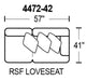 Jackson Furniture Kingston RSF Loveseat in Phantom/Pewter 447242 - Premium Loveseat from Jackson - Just $668.08! Shop now at Furniture Wholesale Plus  We are the best furniture store in Nashville, Hendersonville, Goodlettsville, Madison, Antioch, Mount Juliet, Lebanon, Gallatin, Springfield, Murfreesboro, Franklin, Brentwood