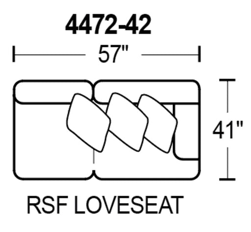 Jackson Furniture Kingston RSF Loveseat in Phantom/Pewter 447242 - Premium Loveseat from Jackson - Just $668.08! Shop now at Furniture Wholesale Plus  We are the best furniture store in Nashville, Hendersonville, Goodlettsville, Madison, Antioch, Mount Juliet, Lebanon, Gallatin, Springfield, Murfreesboro, Franklin, Brentwood