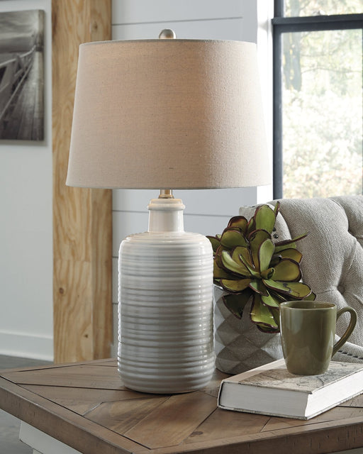Marnina Table Lamp (Set of 2) - Premium Lamp Set from Ashley Furniture - Just $113.20! Shop now at Furniture Wholesale Plus  We are the best furniture store in Nashville, Hendersonville, Goodlettsville, Madison, Antioch, Mount Juliet, Lebanon, Gallatin, Springfield, Murfreesboro, Franklin, Brentwood