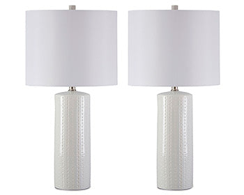 Steuben Table Lamp (Set of 2) - Premium Lamp Set from Ashley Furniture - Just $113.20! Shop now at Furniture Wholesale Plus  We are the best furniture store in Nashville, Hendersonville, Goodlettsville, Madison, Antioch, Mount Juliet, Lebanon, Gallatin, Springfield, Murfreesboro, Franklin, Brentwood