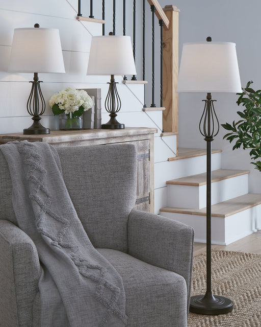 Brycestone Floor Lamp with 2 Table Lamps - Premium Lamp from Ashley Furniture - Just $139.69! Shop now at Furniture Wholesale Plus  We are the best furniture store in Nashville, Hendersonville, Goodlettsville, Madison, Antioch, Mount Juliet, Lebanon, Gallatin, Springfield, Murfreesboro, Franklin, Brentwood