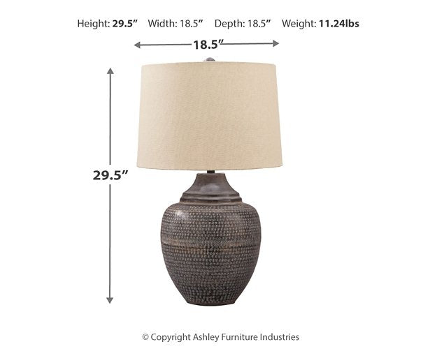 Olinger Table Lamp - Premium Lamp from Ashley Furniture - Just $130.86! Shop now at Furniture Wholesale Plus  We are the best furniture store in Nashville, Hendersonville, Goodlettsville, Madison, Antioch, Mount Juliet, Lebanon, Gallatin, Springfield, Murfreesboro, Franklin, Brentwood