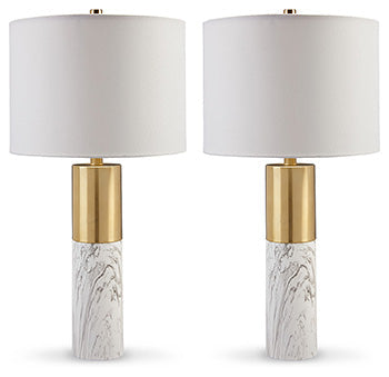 Samney Table Lamp (Set of 2) - Premium Lamp Set from Ashley Furniture - Just $148.51! Shop now at Furniture Wholesale Plus  We are the best furniture store in Nashville, Hendersonville, Goodlettsville, Madison, Antioch, Mount Juliet, Lebanon, Gallatin, Springfield, Murfreesboro, Franklin, Brentwood