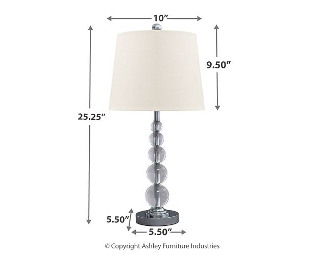 Joaquin Table Lamp (Set of 2) - Premium Lamp Set from Ashley Furniture - Just $113.20! Shop now at Furniture Wholesale Plus  We are the best furniture store in Nashville, Hendersonville, Goodlettsville, Madison, Antioch, Mount Juliet, Lebanon, Gallatin, Springfield, Murfreesboro, Franklin, Brentwood