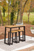 Town Wood Outdoor Counter Table Set (Set of 3) - Premium Outdoor Counter Table from Ashley Furniture - Just $382.11! Shop now at Furniture Wholesale Plus  We are the best furniture store in Nashville, Hendersonville, Goodlettsville, Madison, Antioch, Mount Juliet, Lebanon, Gallatin, Springfield, Murfreesboro, Franklin, Brentwood