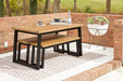 Town Wood Outdoor Dining Table Set (Set of 3) - Premium Outdoor Dining Table from Ashley Furniture - Just $432.40! Shop now at Furniture Wholesale Plus  We are the best furniture store in Nashville, Hendersonville, Goodlettsville, Madison, Antioch, Mount Juliet, Lebanon, Gallatin, Springfield, Murfreesboro, Franklin, Brentwood