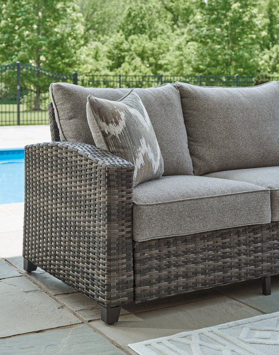 Oasis Court Outdoor Sofa/Chairs/Table Set (Set of 4) - Premium Outdoor Seating Set from Ashley Furniture - Just $1476.48! Shop now at Furniture Wholesale Plus  We are the best furniture store in Nashville, Hendersonville, Goodlettsville, Madison, Antioch, Mount Juliet, Lebanon, Gallatin, Springfield, Murfreesboro, Franklin, Brentwood