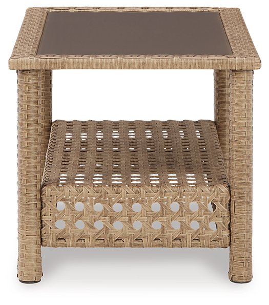 Braylee Outdoor Loveseat with Table (Set of 2) - Premium Outdoor Seating Set from Ashley Furniture - Just $511.15! Shop now at Furniture Wholesale Plus  We are the best furniture store in Nashville, Hendersonville, Goodlettsville, Madison, Antioch, Mount Juliet, Lebanon, Gallatin, Springfield, Murfreesboro, Franklin, Brentwood