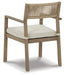 Aria Plains Arm Chair with Cushion (Set of 2) - Premium Outdoor Dining Chair from Ashley Furniture - Just $321.78! Shop now at Furniture Wholesale Plus  We are the best furniture store in Nashville, Hendersonville, Goodlettsville, Madison, Antioch, Mount Juliet, Lebanon, Gallatin, Springfield, Murfreesboro, Franklin, Brentwood