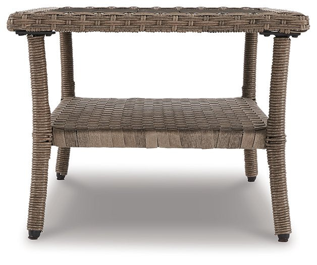 Clear Ridge Coffee Table - Premium Outdoor Cocktail Table from Ashley Furniture - Just $130.86! Shop now at Furniture Wholesale Plus  We are the best furniture store in Nashville, Hendersonville, Goodlettsville, Madison, Antioch, Mount Juliet, Lebanon, Gallatin, Springfield, Murfreesboro, Franklin, Brentwood