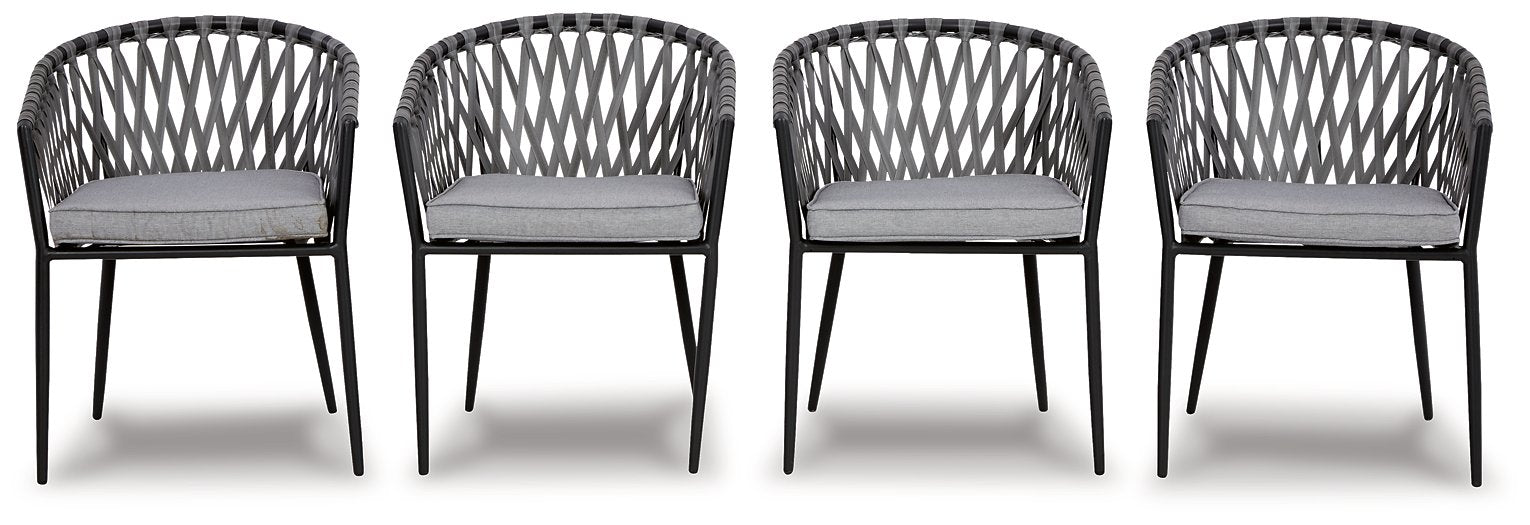 Palm Bliss Outdoor Dining Chair (Set of 4) - Premium Outdoor Dining Chair from Ashley Furniture - Just $402.22! Shop now at Furniture Wholesale Plus  We are the best furniture store in Nashville, Hendersonville, Goodlettsville, Madison, Antioch, Mount Juliet, Lebanon, Gallatin, Springfield, Murfreesboro, Franklin, Brentwood