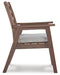 Emmeline Outdoor Dining Arm Chair with Cushion (Set of 2) - Premium Outdoor Dining Chair from Ashley Furniture - Just $452.51! Shop now at Furniture Wholesale Plus  We are the best furniture store in Nashville, Hendersonville, Goodlettsville, Madison, Antioch, Mount Juliet, Lebanon, Gallatin, Springfield, Murfreesboro, Franklin, Brentwood