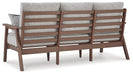 Emmeline Outdoor Sofa with Cushion - Premium Outdoor Seating from Ashley Furniture - Just $1150.70! Shop now at Furniture Wholesale Plus  We are the best furniture store in Nashville, Hendersonville, Goodlettsville, Madison, Antioch, Mount Juliet, Lebanon, Gallatin, Springfield, Murfreesboro, Franklin, Brentwood