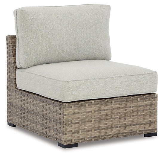Calworth Outdoor Armless Chair with Cushion (Set of 2) - Premium Outdoor Seating from Ashley Furniture - Just $405.22! Shop now at Furniture Wholesale Plus  We are the best furniture store in Nashville, Hendersonville, Goodlettsville, Madison, Antioch, Mount Juliet, Lebanon, Gallatin, Springfield, Murfreesboro, Franklin, Brentwood