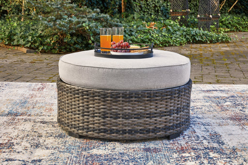 Harbor Court Ottoman with Cushion - Premium Outdoor Ottoman from Ashley Furniture - Just $277.64! Shop now at Furniture Wholesale Plus  We are the best furniture store in Nashville, Hendersonville, Goodlettsville, Madison, Antioch, Mount Juliet, Lebanon, Gallatin, Springfield, Murfreesboro, Franklin, Brentwood