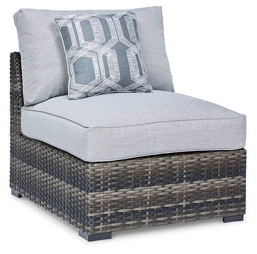 Harbor Court Armless Chair with Cushion (Set of 2) - Premium Outdoor Seating from Ashley Furniture - Just $374.74! Shop now at Furniture Wholesale Plus  We are the best furniture store in Nashville, Hendersonville, Goodlettsville, Madison, Antioch, Mount Juliet, Lebanon, Gallatin, Springfield, Murfreesboro, Franklin, Brentwood