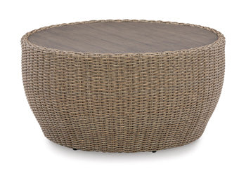 Danson Outdoor Coffee Table - Premium Outdoor Cocktail Table from Ashley Furniture - Just $404.50! Shop now at Furniture Wholesale Plus  We are the best furniture store in Nashville, Hendersonville, Goodlettsville, Madison, Antioch, Mount Juliet, Lebanon, Gallatin, Springfield, Murfreesboro, Franklin, Brentwood