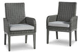 Elite Park Arm Chair with Cushion (Set of 2) - Premium Outdoor Dining Chair from Ashley Furniture - Just $603.33! Shop now at Furniture Wholesale Plus  We are the best furniture store in Nashville, Hendersonville, Goodlettsville, Madison, Antioch, Mount Juliet, Lebanon, Gallatin, Springfield, Murfreesboro, Franklin, Brentwood