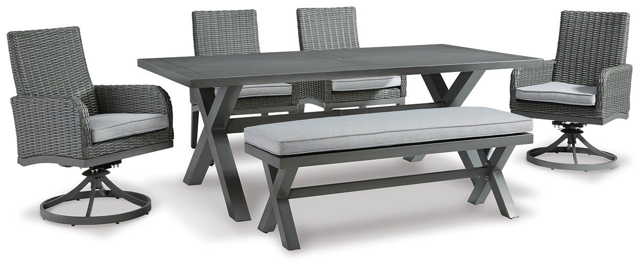 Elite Park Outdoor Dining Set - Premium Outdoor Dining Set from Ashley Furniture - Just $2111.66! Shop now at Furniture Wholesale Plus  We are the best furniture store in Nashville, Hendersonville, Goodlettsville, Madison, Antioch, Mount Juliet, Lebanon, Gallatin, Springfield, Murfreesboro, Franklin, Brentwood