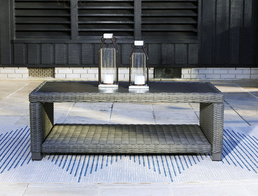 Elite Park Outdoor Coffee Table - Premium Outdoor Cocktail Table from Ashley Furniture - Just $325.05! Shop now at Furniture Wholesale Plus  We are the best furniture store in Nashville, Hendersonville, Goodlettsville, Madison, Antioch, Mount Juliet, Lebanon, Gallatin, Springfield, Murfreesboro, Franklin, Brentwood