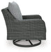 Elite Park Outdoor Swivel Lounge with Cushion - Premium Outdoor Seating from Ashley Furniture - Just $560.11! Shop now at Furniture Wholesale Plus  We are the best furniture store in Nashville, Hendersonville, Goodlettsville, Madison, Antioch, Mount Juliet, Lebanon, Gallatin, Springfield, Murfreesboro, Franklin, Brentwood