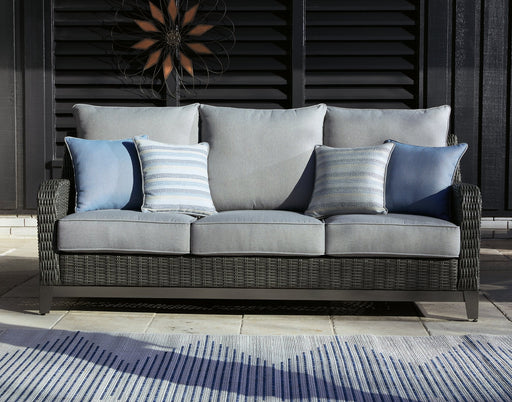 Elite Park Outdoor Sofa with Cushion - Premium Outdoor Seating from Ashley Furniture - Just $1106.56! Shop now at Furniture Wholesale Plus  We are the best furniture store in Nashville, Hendersonville, Goodlettsville, Madison, Antioch, Mount Juliet, Lebanon, Gallatin, Springfield, Murfreesboro, Franklin, Brentwood