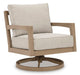 Hallow Creek Outdoor Swivel Lounge with Cushion - Premium Outdoor Seating from Ashley Furniture - Just $692.51! Shop now at Furniture Wholesale Plus  We are the best furniture store in Nashville, Hendersonville, Goodlettsville, Madison, Antioch, Mount Juliet, Lebanon, Gallatin, Springfield, Murfreesboro, Franklin, Brentwood