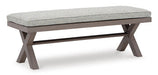 Hillside Barn 54" Outdoor Dining Bench - Premium Outdoor Dining Bench from Ashley Furniture - Just $522.89! Shop now at Furniture Wholesale Plus  We are the best furniture store in Nashville, Hendersonville, Goodlettsville, Madison, Antioch, Mount Juliet, Lebanon, Gallatin, Springfield, Murfreesboro, Franklin, Brentwood