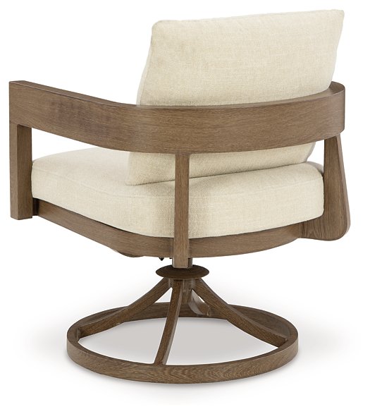 Serene Bay Outdoor Swivel Dining Chair with Cushion (Set of 2) - Premium Outdoor Dining Chair from Ashley Furniture - Just $1088.01! Shop now at Furniture Wholesale Plus  We are the best furniture store in Nashville, Hendersonville, Goodlettsville, Madison, Antioch, Mount Juliet, Lebanon, Gallatin, Springfield, Murfreesboro, Franklin, Brentwood