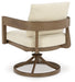 Serene Bay Outdoor Swivel Dining Chair with Cushion (Set of 2) - Premium Outdoor Dining Chair from Ashley Furniture - Just $1088.01! Shop now at Furniture Wholesale Plus  We are the best furniture store in Nashville, Hendersonville, Goodlettsville, Madison, Antioch, Mount Juliet, Lebanon, Gallatin, Springfield, Murfreesboro, Franklin, Brentwood