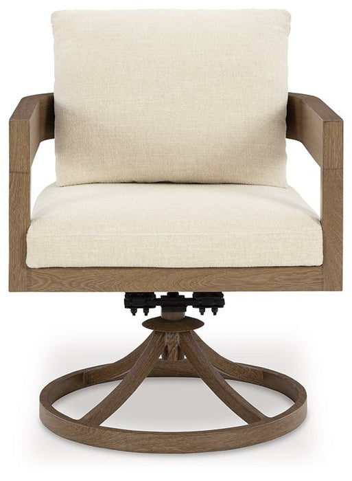 Serene Bay Outdoor Swivel Dining Chair with Cushion (Set of 2) - Premium Outdoor Dining Chair from Ashley Furniture - Just $1088.01! Shop now at Furniture Wholesale Plus  We are the best furniture store in Nashville, Hendersonville, Goodlettsville, Madison, Antioch, Mount Juliet, Lebanon, Gallatin, Springfield, Murfreesboro, Franklin, Brentwood